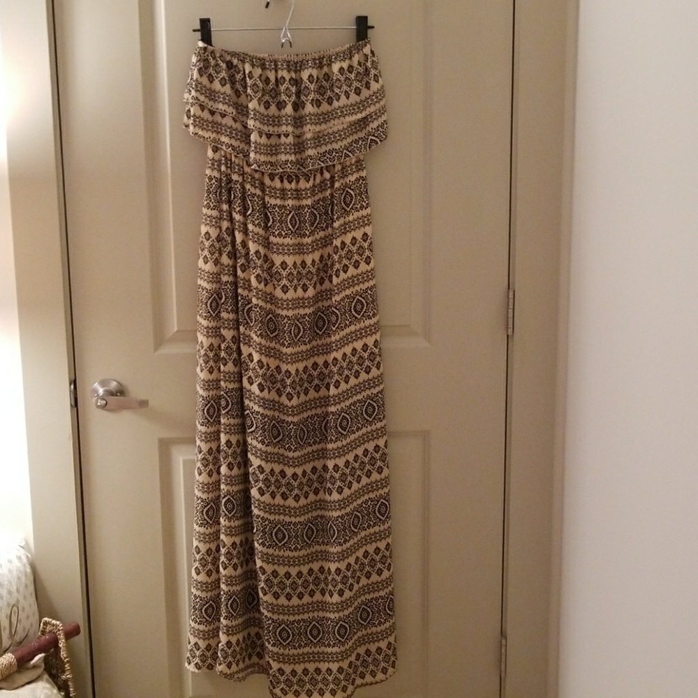 YA strapless maxi